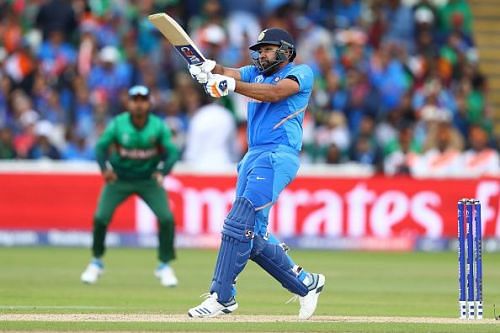 Rohit Sharma in action during the 2019 World Cup