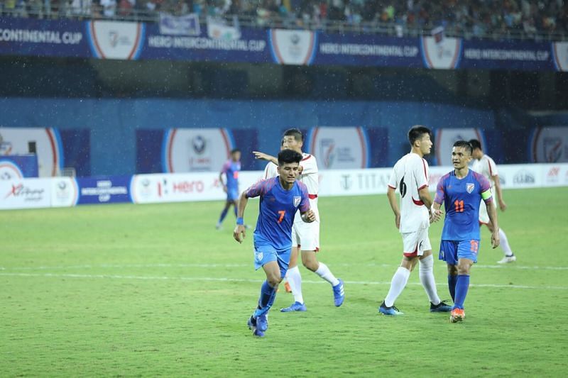 Anirudh Thapa remained a silent, but pivotal presence on the field for India.