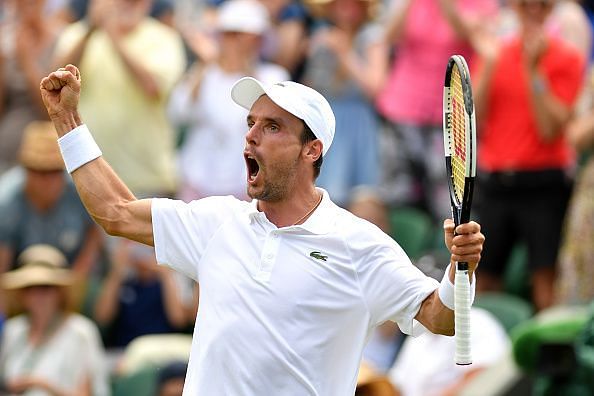 Roberto Bautista Agut after his win over Karen Khachanov.