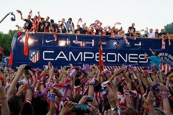 Club Atletico De Madrid Celebrates La Liga Title