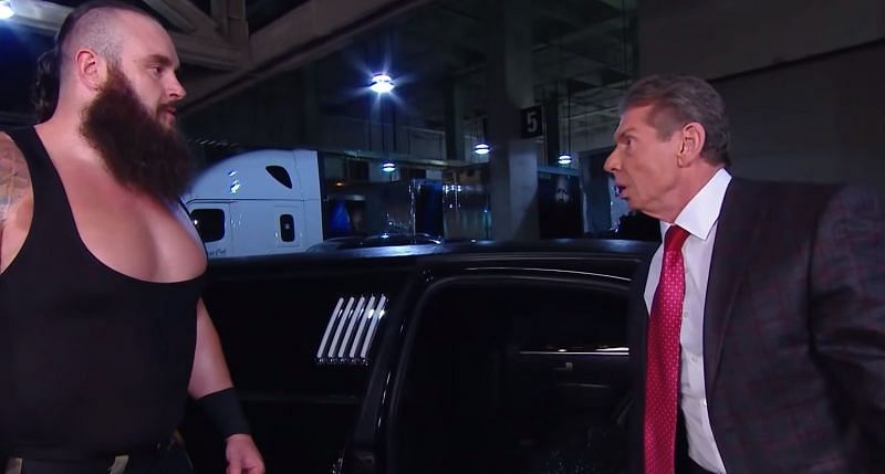 Braun Strowman and Vince McMahon.