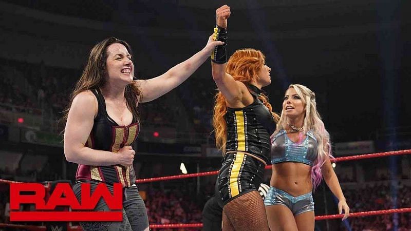 Alexa Bliss, Becky Lynch, and Nikki Cross on WWE RAW