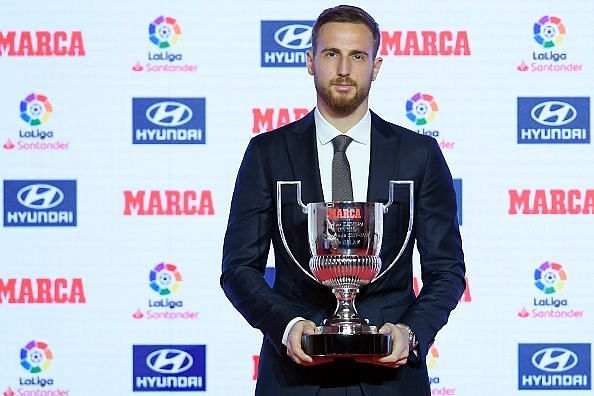 Oblak has won the Zamora trophy four times consecutively