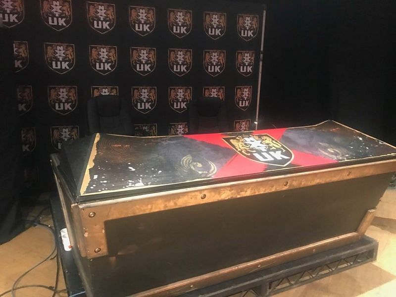 The NXT UK Commentary table