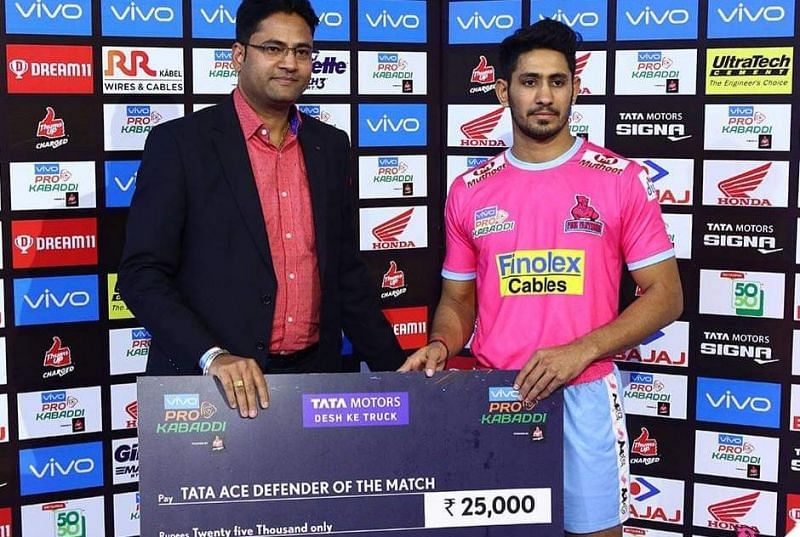 Sandeep Dhull was the fifth-best defender of Pro Kabaddi Season 6.