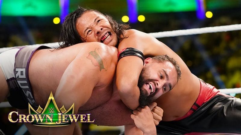 Shinsuke Nakamura v/s Rusev for the United States Championship in the Pre-Show of Crown Jewel