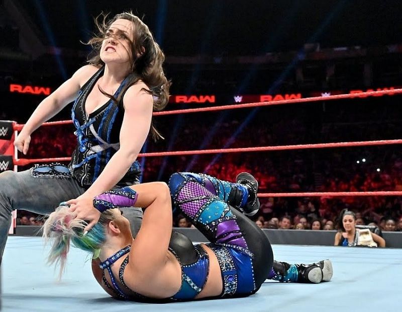 Nikki Cross pastes Dana Brooke on the July 8, Raw