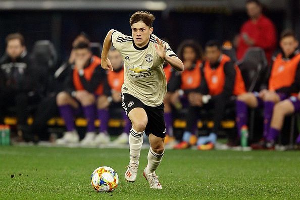 Daniel James put on the Manchester United jersey for the first time on Saturday
