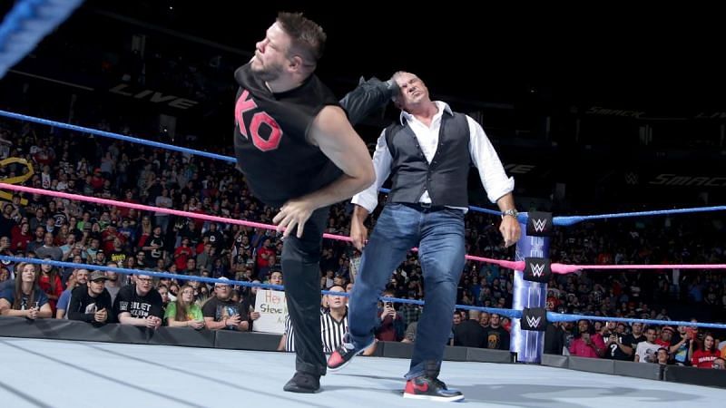Kevin Owens kicked Shane McMahon with his words on SmackDown.