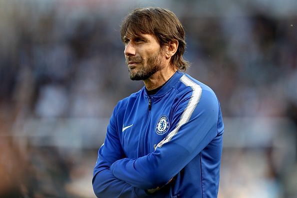 Antonio Conte will seemingly employ his trusted 3-4-3 system at Inter Milan