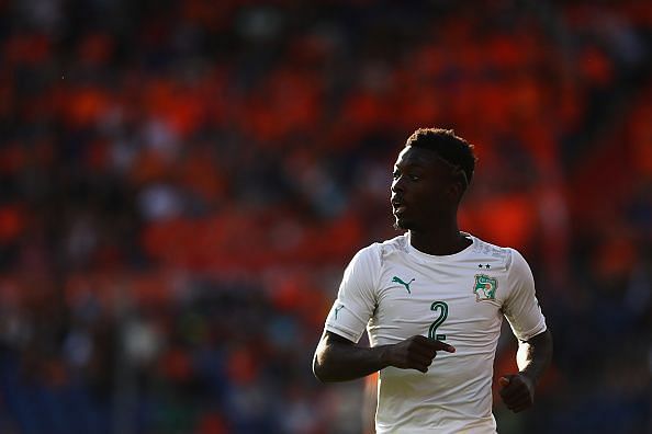 Nicolas Pepe in action for Ivory Coast