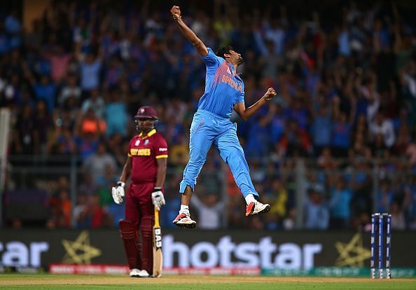 A moment from the 2016 World T20 semi-final between the West Indies and India.