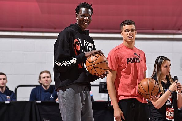 Bol Bol and Michael Porter Jr.