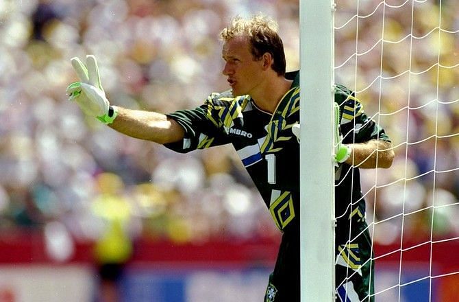 Taffarel was virtually unbeatable in goal for Brazil at the 1994 World Cup