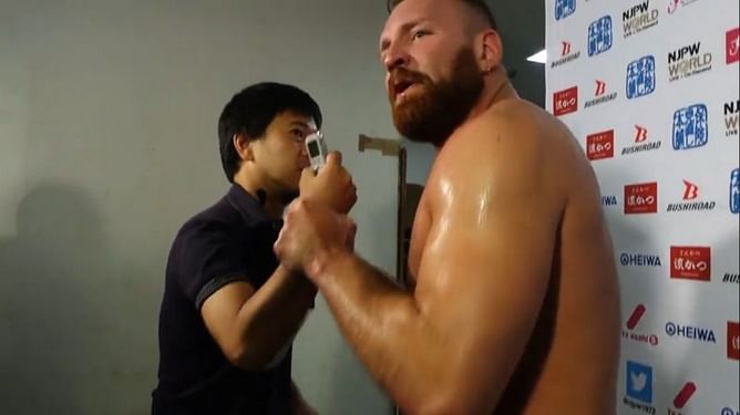 NJPW News: Jon Moxley assaults reporters backstage at G1 Climax