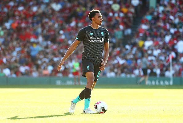 Alexander-Arnold was the defender with the most assists in the league last season