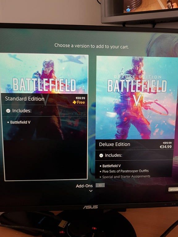 Battlefield V listed as free for the PS plus users