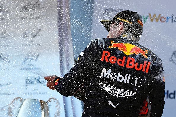 Max Verstappen could be spraying the champagne on the podium once again on Sunday.
