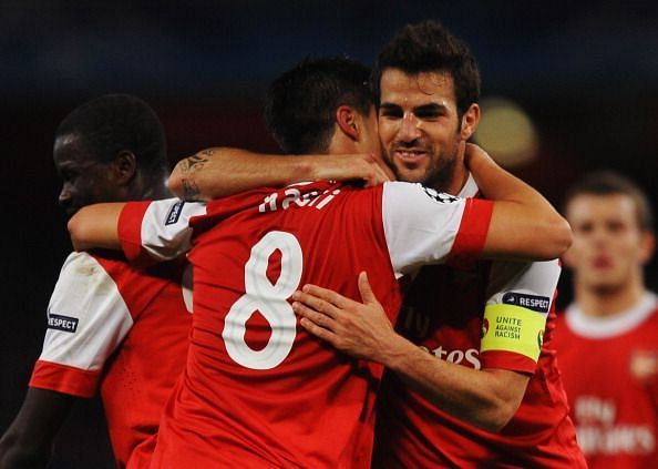 Nasri and Fabregas formed a deadly duo at Arsenal