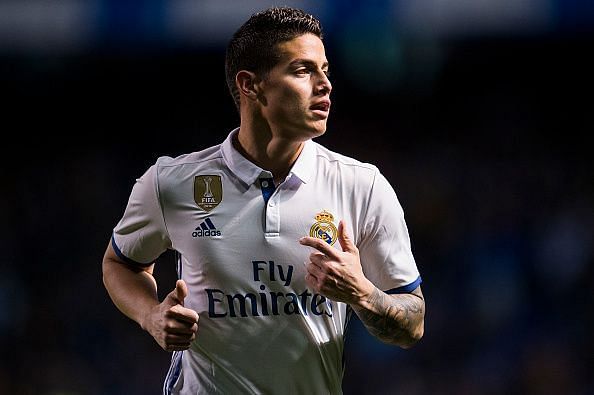 James Rodriguez in action for Real Madrid