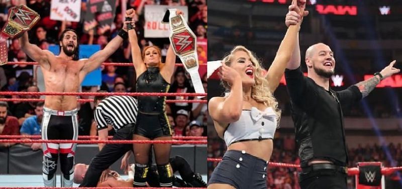 Seth Rollins, Becky Lynch Beat Baron Corbin, Lacey Evans at WWE