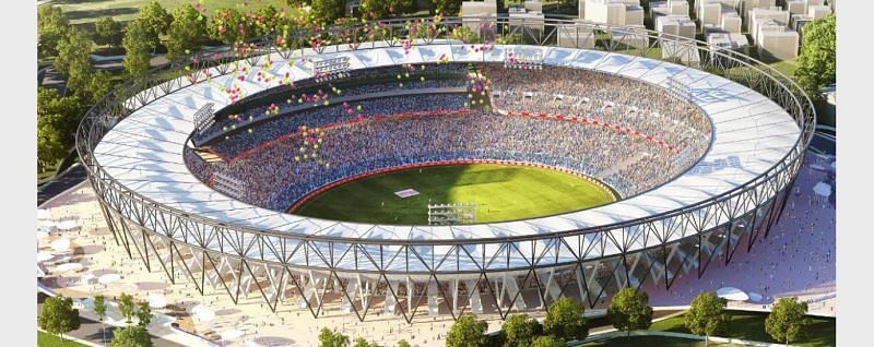 Motera Stadium&#039;s expected three-dimensional view