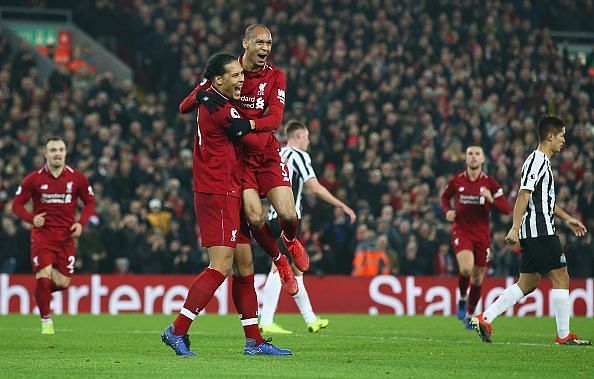 Virgil van Dijk and Fabinho played a vital role in Liverpool&#039;s success last season