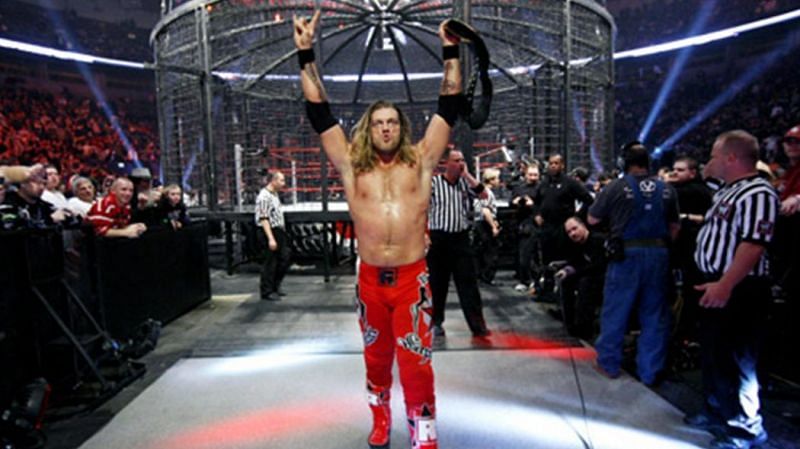 Edge emerges victorious from the Elimination Chamber, even though he wasn&#039;t booked for the match.
