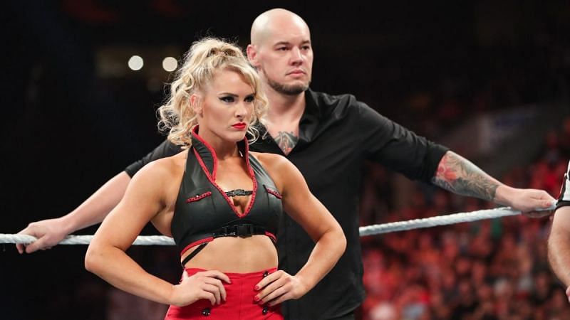 Lacey Evans teamed up with Baron Corbin against Becky Lynch &amp; Seth Rollins