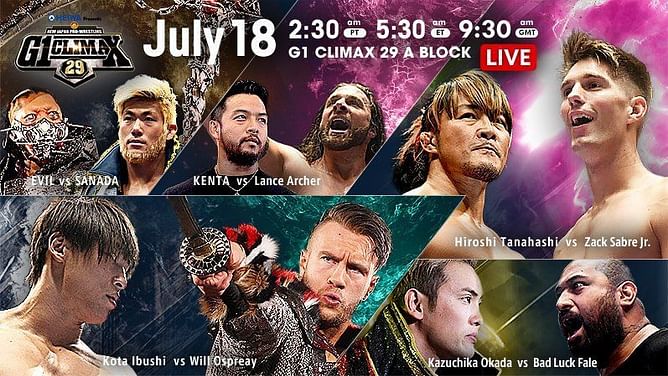 NJPW G1 Climax Night 5 Results (July 18, 2019)