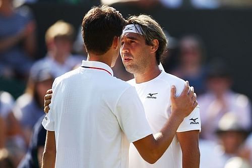 Cyprus' Marcos Baghdatis played the last match of his career at the Championships on Thursday