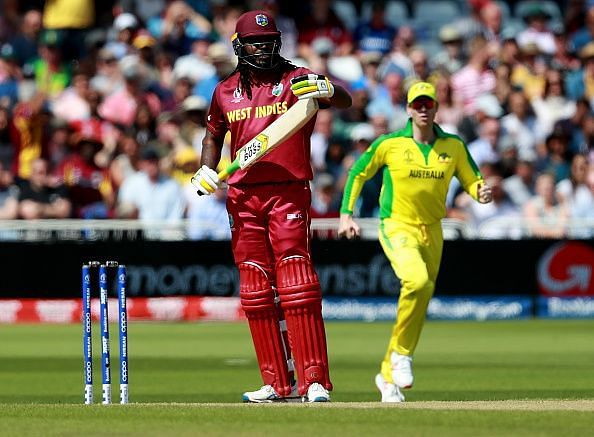 Chris Gayle reviewed his dismissal thrice, surviving on two occasions and being unlucky on the third