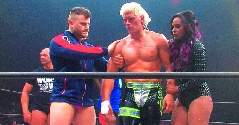 Cody Rhodes was assisted backstage following a disgusting assault by Shawn Spears