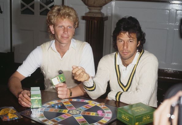 Imran Khan (right)