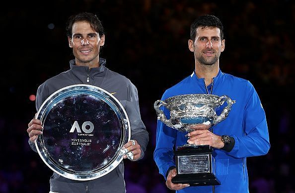 2019 Australian Open - Nadal (l) and Djokovic