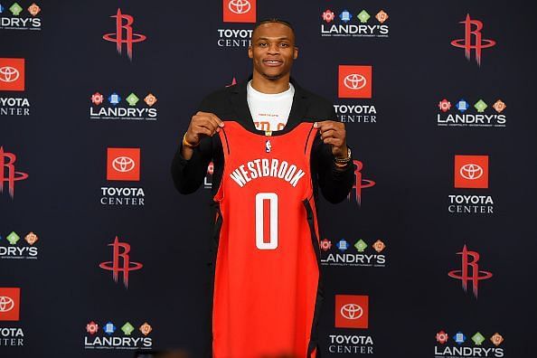 Russell Westbrook is now a Rockets player