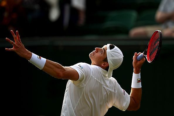 Big serving John Isner could not replicate his performance from last year.