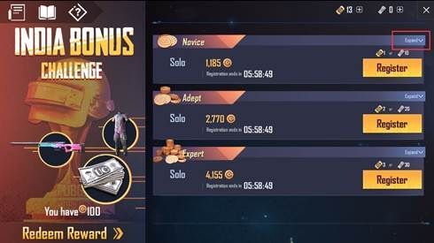 PUBG Mobile Bonus Challenge