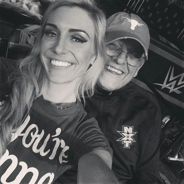 Charlotte Flair with late great WWE Hall of Famer Dusty Rhodes