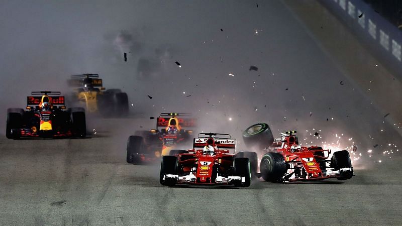 The Singapore crash with Verstappen and Raikkonen derailed his 2017 campaign