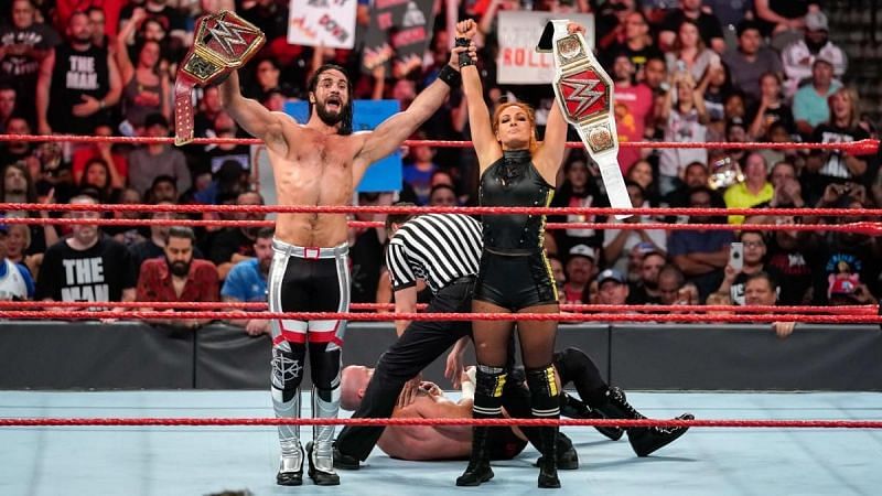 Seth Rollins and Becky Lynch stood tall on WWE Raw