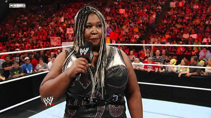 Kharma was the first woman to be given the chance to announce her pregnancy live on Raw