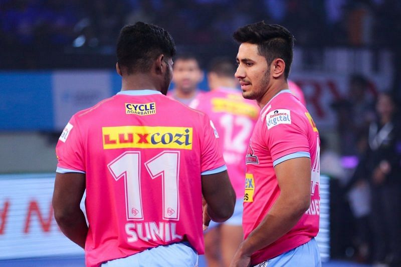 Sandeep Dhull and Sunil Siddhagavali will lead the defense of Jaipur Pink Panthers in PKL 7