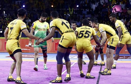 Patna Pirates thrashed Telugu Titans to win their first encounter of the PKL 2019