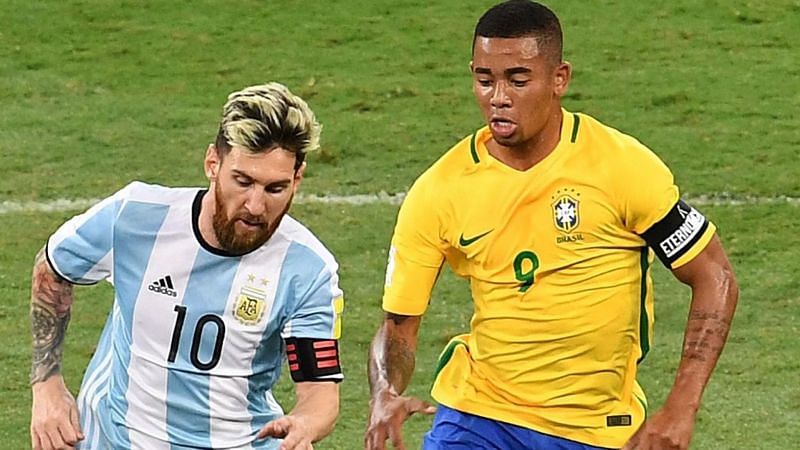 Gabriel Jesus is aware of Messi and Aguero&#039;s threat