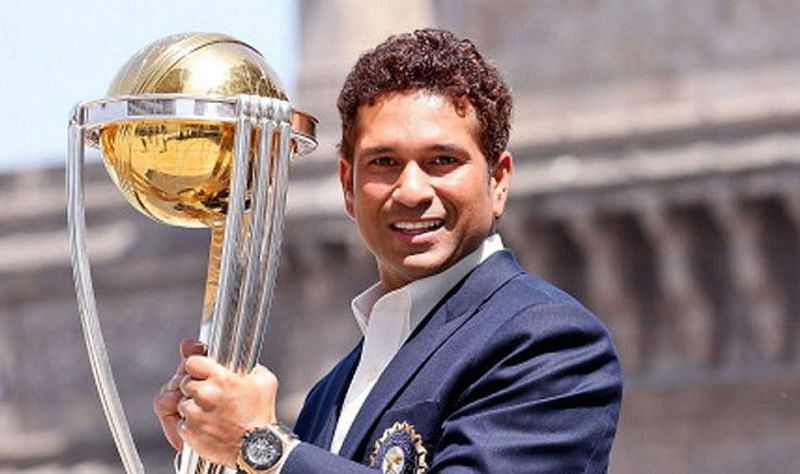 Sachin Tendulkar has scored over 2000 runs in World Cup cricket Sourav Ganguly of India on his way to a century