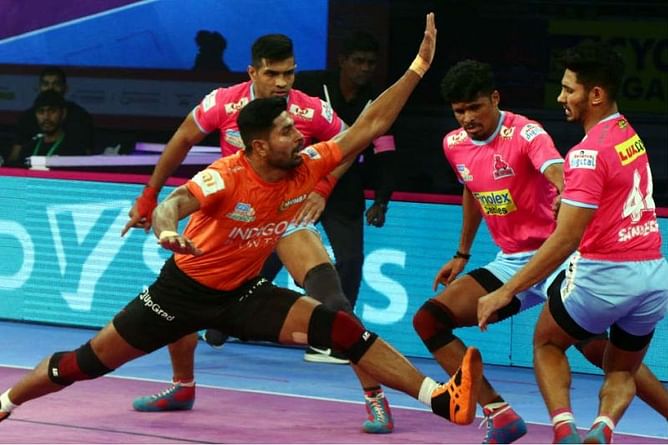 Pro Kabaddi 2019: VIVO Pro Kabaddi's oldest rivalry sees Jaipur Pink Panthers beat U Mumba 42-23