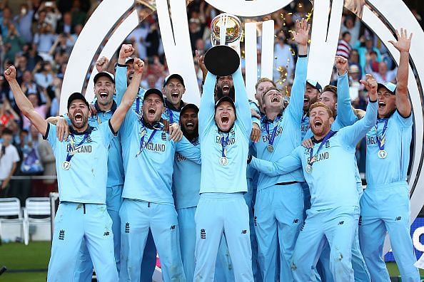 England lifted their maiden Cricket World Cup on Sunday