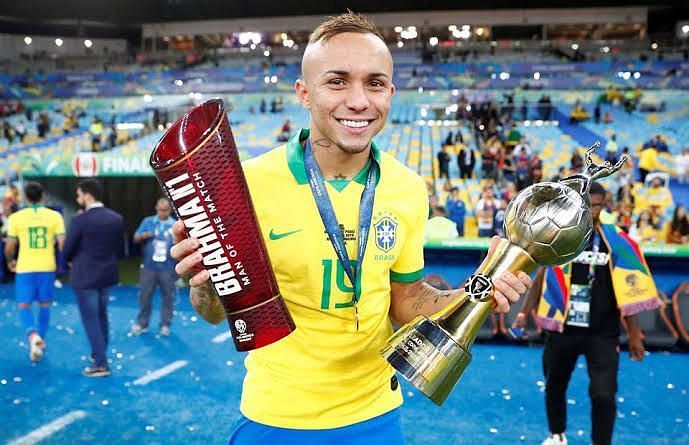 Everton Soares - Brazilian forward after winning Copa America 2019