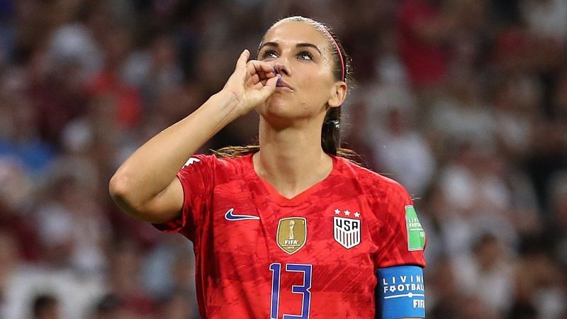 Alex Morgan has caused controversy this week with her tea-drinking celebration